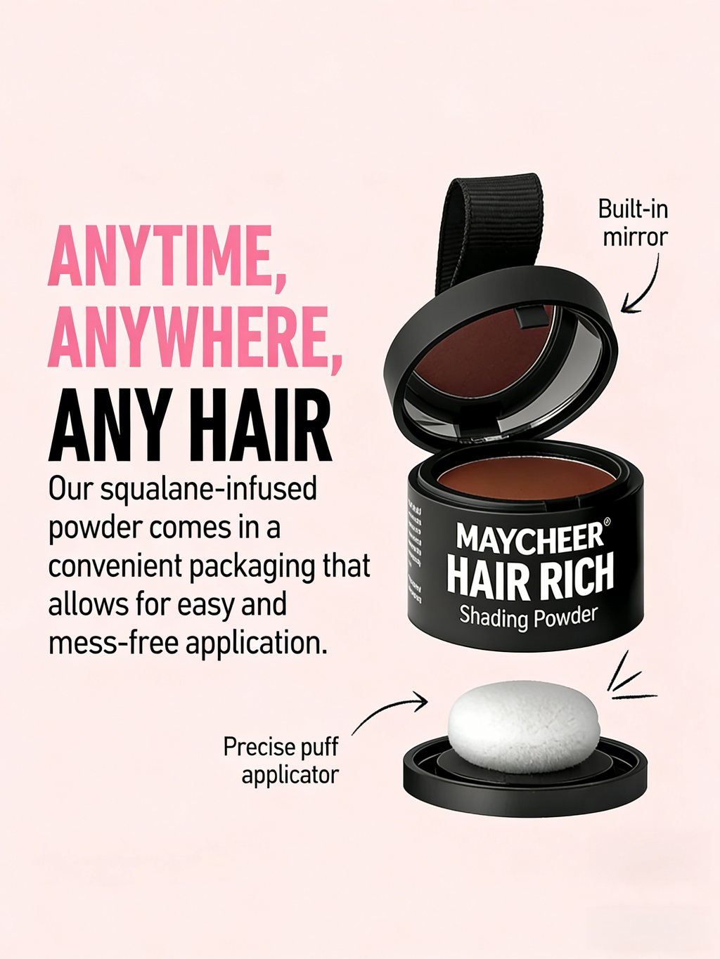 🎉Choose any two for $19.99🎉- Maycheer Hairline & Gray Concealer Touch Up Powder