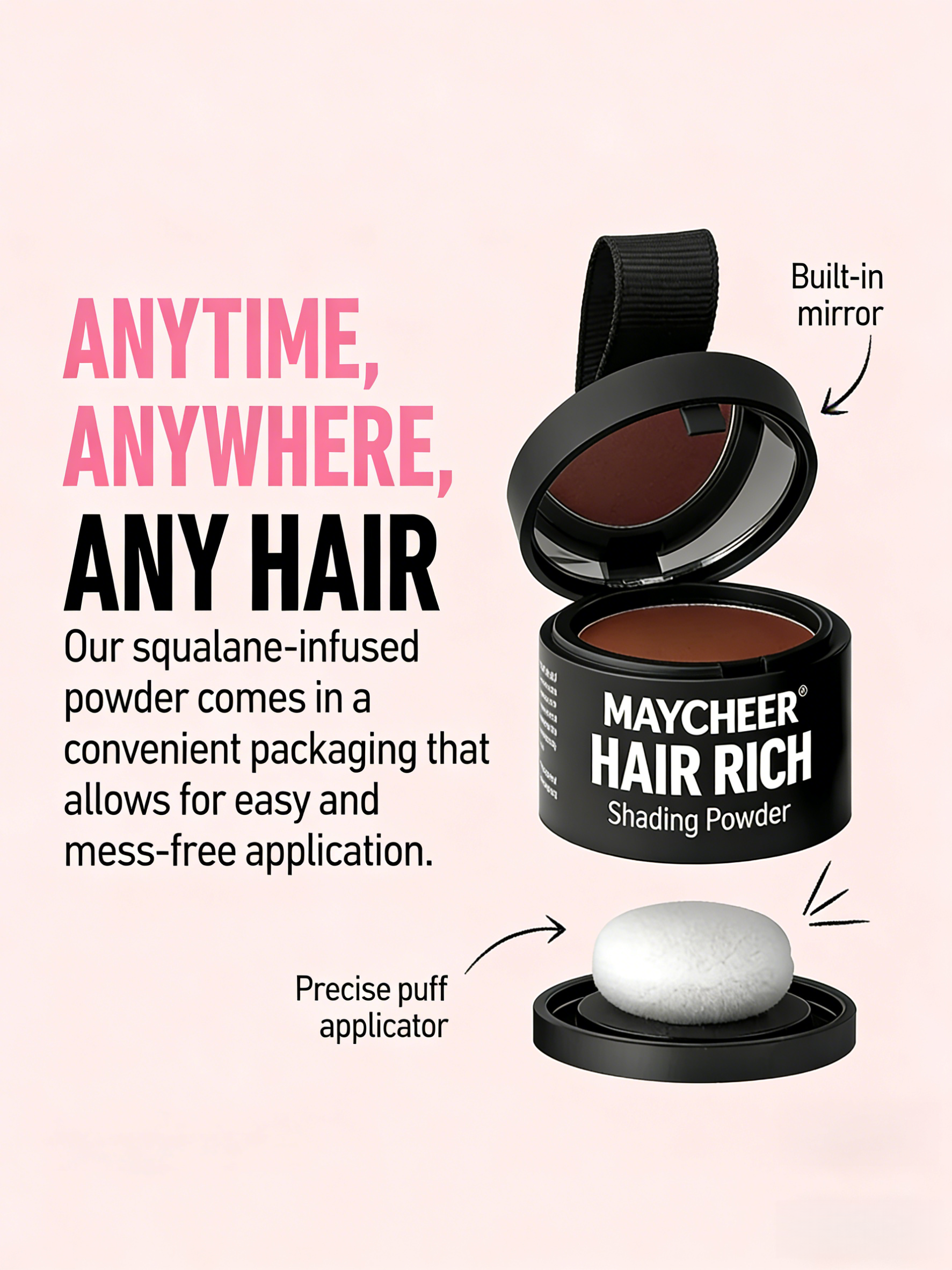 🎉Choose any two for $19.99🎉- Maycheer Hairline & Gray Concealer Touch Up Powder