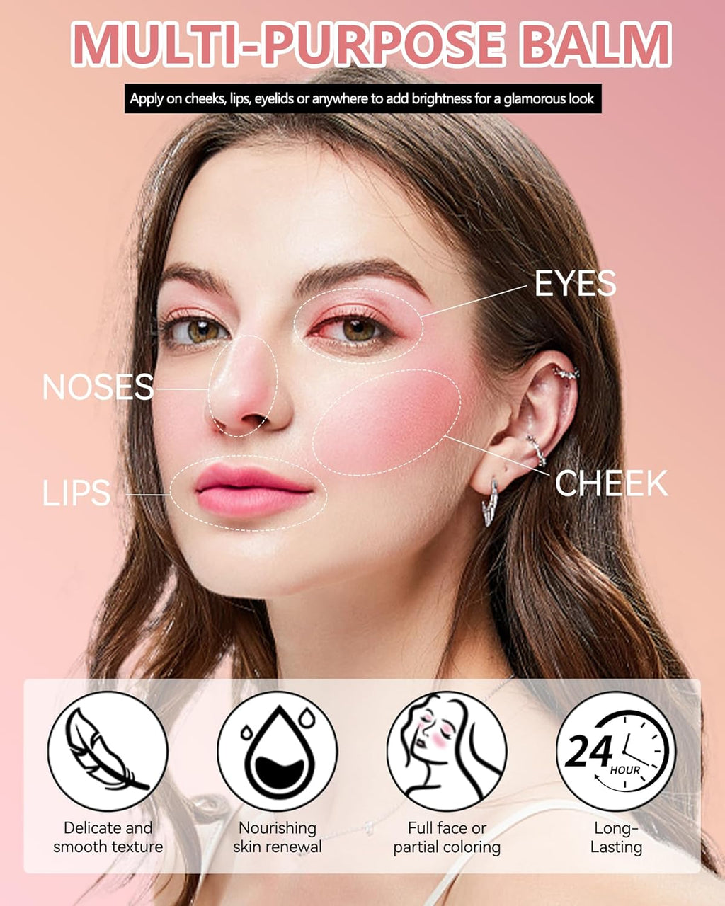 🔥Lakerain Miracle Balm🔥 - Multi-Use Glow Face Balm Makeup for Cheek & Eye & Lip Tint
