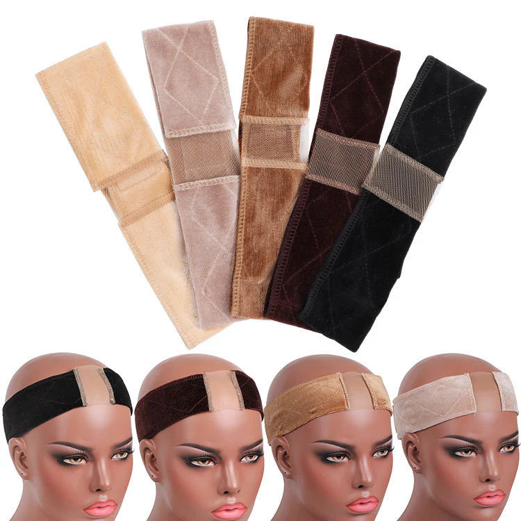 Velvet Velcro Wig Fixing Strap Headband