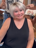 Soft And Natural Falling Bob With Bangs