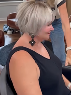 Soft And Natural Falling Bob With Bangs