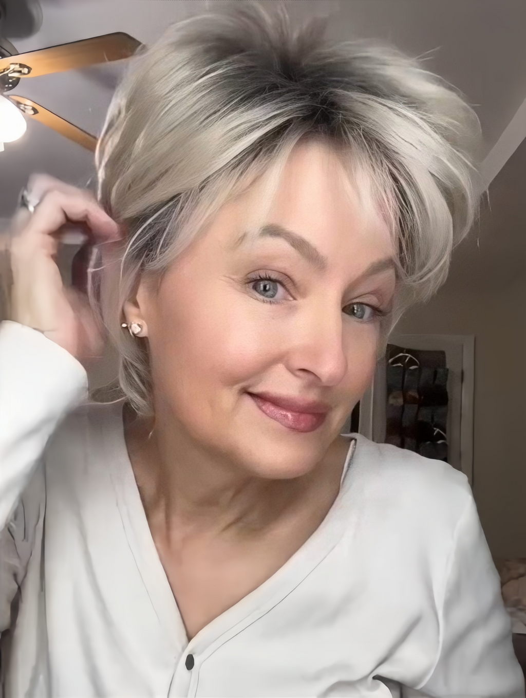 Short Ombre Blonde Pixie Cut Wigs
