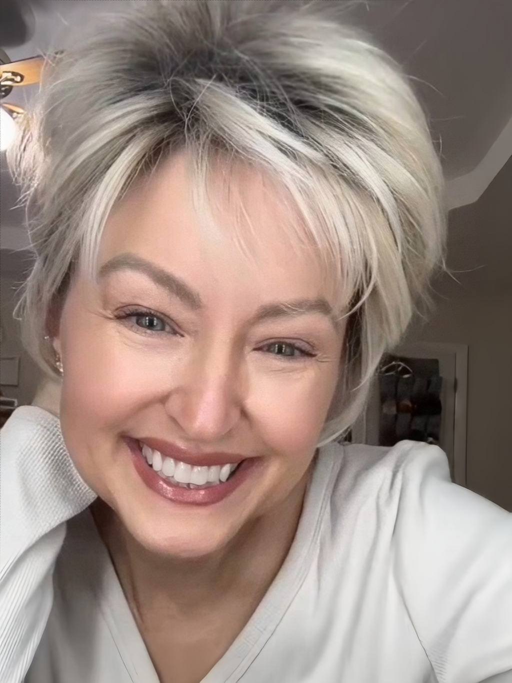 Short Ombre Blonde Pixie Cut Wigs