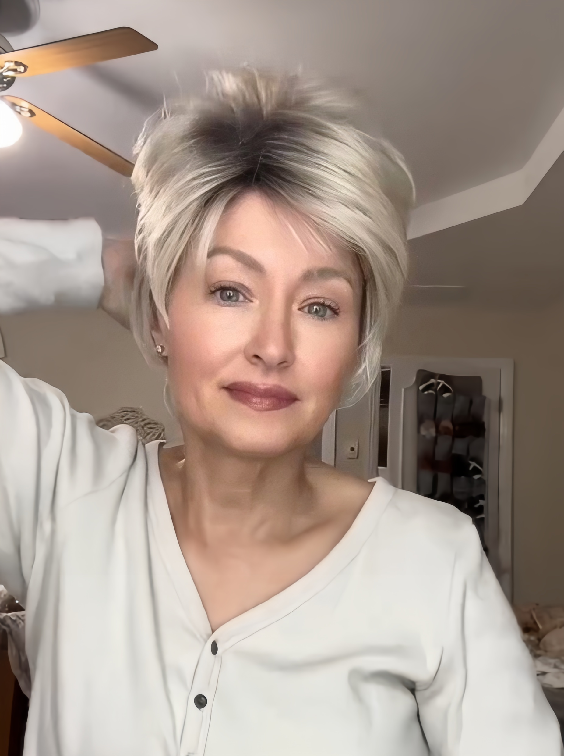 Short Ombre Blonde Pixie Cut Wigs