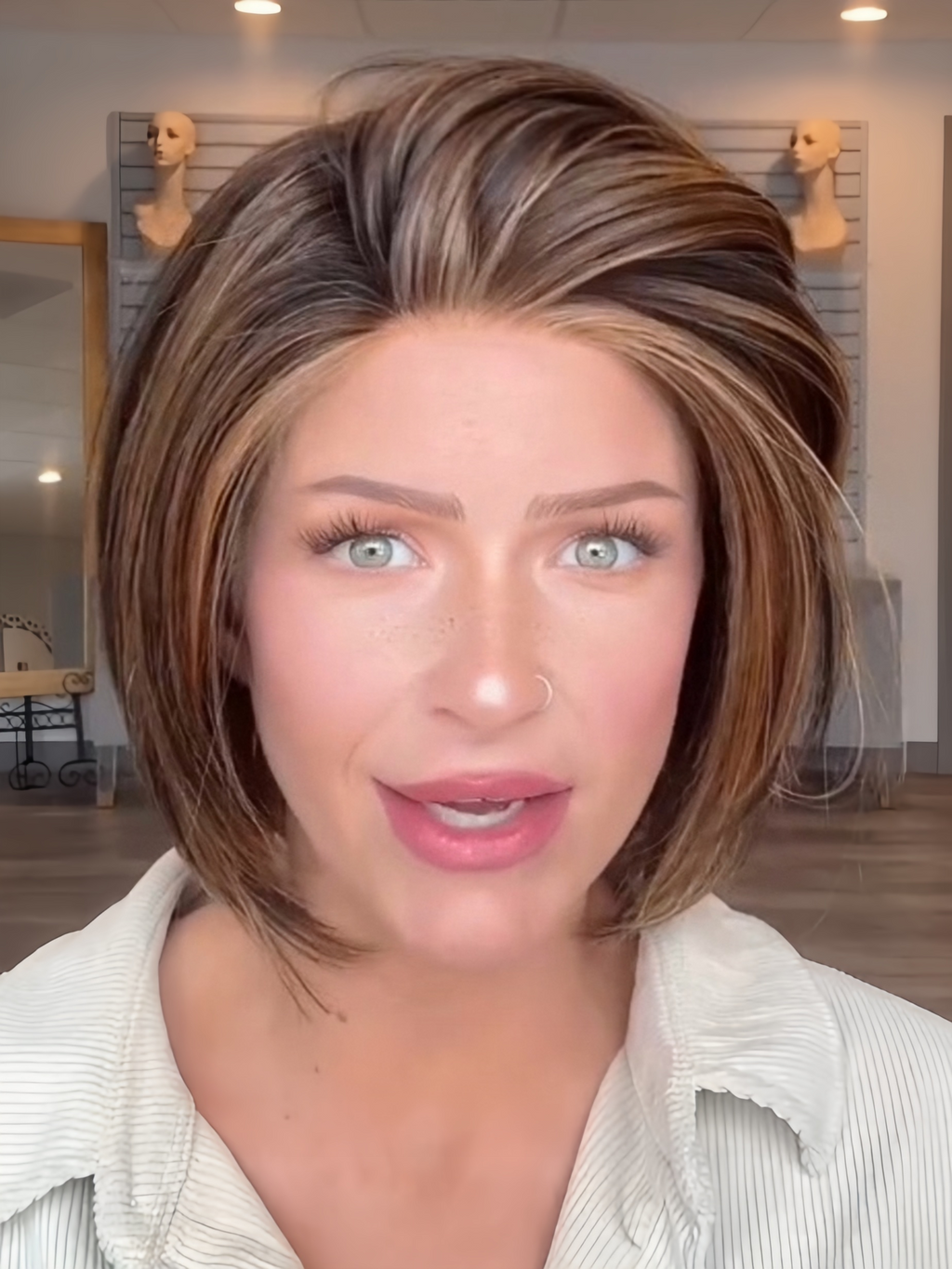 Straight Up With a Twist | HF Synthetic Lace Front Wig (Mono Top)
