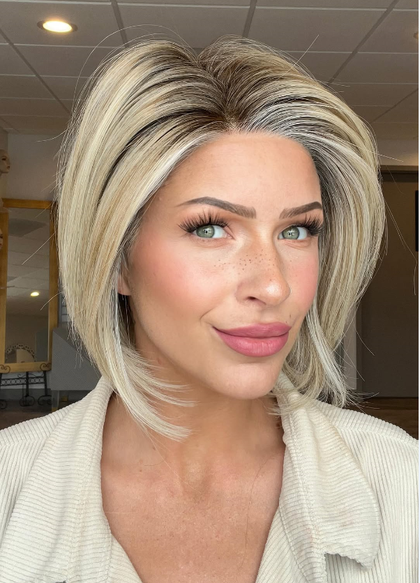 Straight Up With a Twist | HF Synthetic Lace Front Wig (Mono Top)