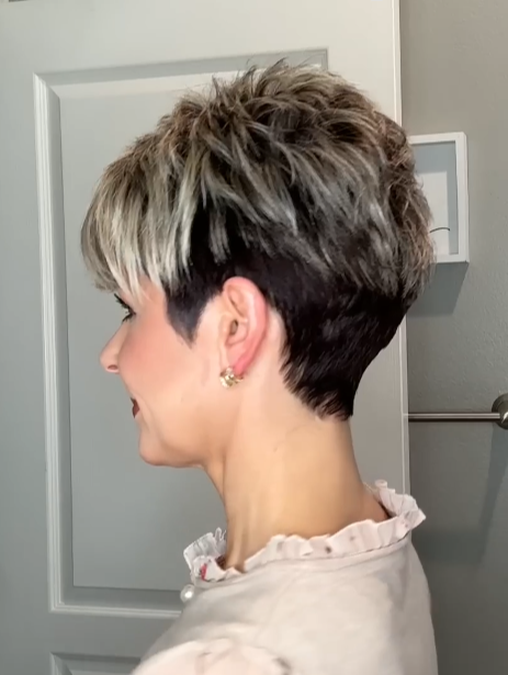 Deep Part Pixie Wig