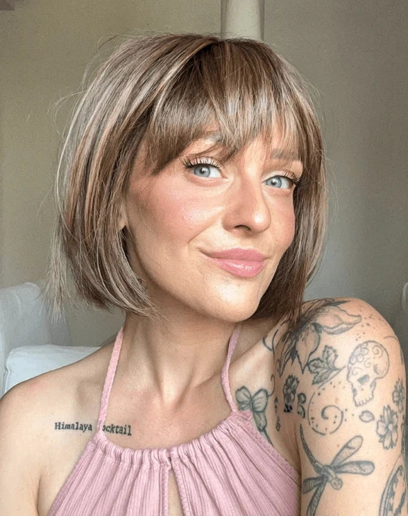 SING MONO PART - center parting, natural hairline