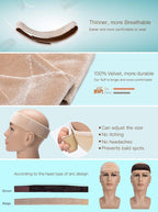Wig Gripper - Holds Wigs & Head Scarves in Place - Grip Headband